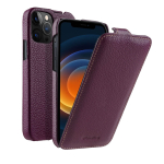 Melkco Ehtne Nahast Klapp&uuml;mbris IPhone 12 Pro Max 17 16 Pro 16e 15 14 13 Mini jaoks Vertikaalne Avamine Ehtne Lehma Nahk Telefonikate iPhone17 Pro Max lilla