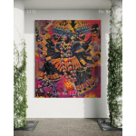 Kali Seinakate Vaimne Kodukaunistus Siseruumides Riputatav Boho &Scaron;ikk Ruumi Aktsent Hindu Jumalanna Kunst L&otilde;uenditr&uuml;kk 150x100cm(60x40in) black