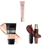 FACES CANADA Celeb Glow Kombo | Strobe kreem - roosakuldne, 18 ml + Hydra matt jumestuskreem - roosakuldne elevandiluu, 18 ml + Comfy Matte Wow - kakaopruun, 3,8 ml black