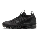 Nike Air VaporMax 2021 Flyknit 'Triple Black' Gs DB1550-001 37.5