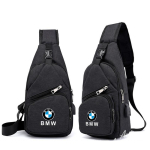 Vabaaja l&otilde;uendist &otilde;lakott V&auml;litingimustes kasutatav crossbody kott USB-laadimispordiga Seljakott BMW M Power Performance X1 X3 X5 X7 kleebisega jvcr01 black