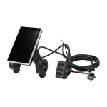 Elektriline LCD-ekraanim&otilde;&otilde;tur M5 ABS PVC Veekindel LCD-ekraanipaneel elektrilise jalgratta t&otilde;ukeratta jaoks black