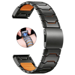22/26mm Titaan + Silikoonrihm QuickFit Band Garmin Fenix 8 47/51mm E 7 7X Pro 6 6X Rihmad Tactix 8 Enduro 3 K&auml;ev&otilde;ru jaoks QuickFit 22mm gray
