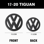 2 tk Volkswagen VW Tiguan 2017 2018 2019 2020 jaoks Autotarvikud Ei m&otilde;juta ACC-d Auto Esiv&otilde;re Embleem Tagumine Pagasiruumikaas VW Tiguan 2017-2020
