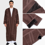 Meeste kardigan V&auml;line hommikumantel Suede Retro Tikitud Pikk &uuml;ler&otilde;ivas Igap&auml;evane &uuml;ler&otilde;ivas 1 black