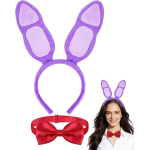 FNAF Freddy Bonnie Lilla J&auml;nese Kost&uuml;&uuml;mi Tarvikud J&auml;nese K&otilde;rvad Peav&otilde;ru Punase Lipsuga Naistele Meestele Halloweeni Peo Cosplay lilla