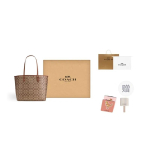 COACH City PVC kott-kott, Ostukott, Kombikott, K&auml;ekott, &Otilde;lakott Suur Naiste Pruun (Unisex) &Otilde;lakotid 36658 IME74 Size: one size Package: 4 beige