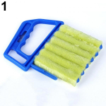 Mikrokiust ruloopuhastusvahend aknapalsam Duster Shutter Clean Brush sinine