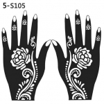 2 tk Henna &scaron;abloon, ajutine k&auml;tet&auml;toveering Body Arts kleebise malli t&ouml;&ouml;riistad 109