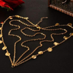 Naiste Bohemian Circle Sequin Decor mitmekihiline pea keti peaosa ehted One Size