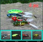 4 tk / partii metallist peibutuss&ouml;&ouml;da lusikas 3G p&uuml;&uuml;gilant 4 v&auml;rvi jaem&uuml;&uuml;k kalastustarbed mitmev&auml;rviline