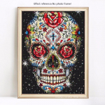 Teemantmaal &uuml;mmarguste kividega Cartoon Teemanttikandid Koljuhobi ja k&auml;sit&ouml;&ouml;pildid 20X30