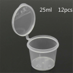 12 tk Mini plastikust kastmetopsid toidukvaliteediga plastikust &otilde;likastmega BBQ maitseainete karbid One Size