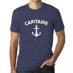 Meeste vintage T-s&auml;rk Graafiline T-s&auml;rk Capitaine XS ucla sinine v&auml;rv