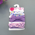 3 tk/komplekt Armsad j&auml;nesek&otilde;rvad beebi peapael vibu lillet&auml;pp t&uuml;drukutele elastsed juuksepaelad lastele turban lilla