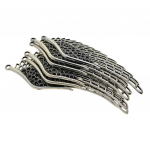 6 tk tiibeti h&otilde;bedane suur &otilde;&otilde;nes ingli tiibripatsid j&auml;rjehoidja 108 mm as described antiikne h&otilde;bedane v&auml;rv