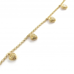 Les Tr&eacute;sors De Lily [M8872] - Bracelet Plaqu&eacute; Or 'Love' dor&eacute; - 11x9 mm kuld