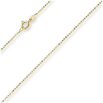 Les Tr&eacute;sors De Lily [Q8924] - Collier Plaqu&eacute; Or 'Boule Diamant&eacute;e' dor&eacute; - 45 cm 1 mm kuld