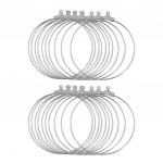 20x roostevabast terasest s&otilde;rmused, ehete valmistamise kaelakee aksessuaarid 20mm h&otilde;be