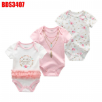 Vasts&uuml;ndinud beebi poiste t&uuml;drukute riided Kiddiezoom puuvillased O-kaelusega l&uuml;hikeste varrukatega beebip&uuml;ksid 9M