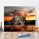 DIY Maalimine numbrite j&auml;rgi Digitaalne &otilde;limaal Kodukaunistuse numbrid &Otilde;limaal &Otilde;limaal Kujutav kunst Numbrid Maalimine Hobid 40x50cm no frame