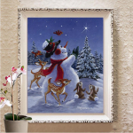 5D Teemantmaal T&auml;is&uuml;mmargune puur Rhinestone Maastik Teemanttikandid Ristpistes Mosaiikmaalid Dekoratsioon Full Round 20X30CM