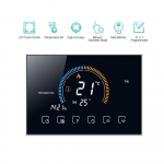 95-240 V Wi-Fi nutikas programmeeritav termostaat 5+1+1 kuus perioodi Voice APP Control Taustavalgustus LCD Wifi must