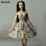 Khaki multikas Klassikaline nukukleit Barbie-nuku r&otilde;ivaste jaoks Peokleitide riided Barbie-nuku jaoks 1/6 nukutarvikud, laste m&auml;nguasi hall