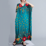 L&uuml;hikeste varrukatega Suures suuruses Satin Women Lilleline kleit sinine