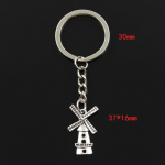 Moodne 30 mm v&otilde;tmehoidja metallist v&otilde;tmehoidja v&otilde;tmehoidja ehted antiikkattega tuuleveski Winnower 37x16 mm ripats h&otilde;be