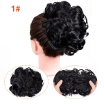 Leeons Curly Updos s&uuml;nteetiline juuksekump, 40 v&auml;rvi, kaks plastikust kammiklambrit hobusesabas naiste rohimiseks