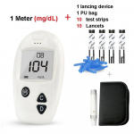 Sinocare Safe Accu gl&uuml;komeeter veresuhkru monitori diabeedi tester + 10 tasuta testriba