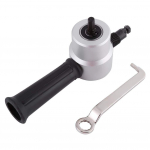 Power Drill Nibbler 360 kraadi reguleeritav nibbler metallist lehest l&otilde;igatud topeltpea koos mutriv&otilde;tmeosadega H&otilde;bedane/oranž puurikinnitus h&otilde;be