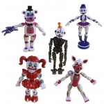5tk/komplekt Anime multifilmim&auml;nguasi FNAF Foxy Bear PVC figuuriga lapse kingitus