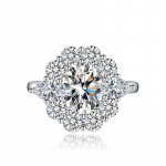 SACE GEMS Klassikaline vasesulamist tsirkoonist s&otilde;rmus Naiste ehted Pulmalubaduse peokingitus Open roosa