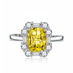 BELLA BOX ovaalsed avanevad muudetava suurusega s&otilde;rmused naistele, tsirkoonist kihluspeo peened ehted Adjustable Opening roheline