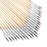 100 tk/komplekt peen k&auml;sitsi maalitud &otilde;huke konksuga pliiats mitmev&auml;rviline joonistuskunstipliiatsi v&auml;rvipintsel Nailonpintsel Spetsiaalsed laste isetegemise kunstihariduse tarvikud silver 0