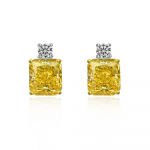 Gica Gema 925 Sterling Silver 9*10mm tsirkoonist k&otilde;rvar&otilde;ngad unikaalne disain romantilised peened ehted pulmapeo kingitused 925 Silver kollane