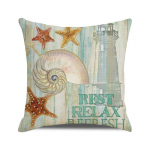 45x45 cm merit&auml;ht rannatool purjekas sussid print padjap&uuml;&uuml;r polster padjap&uuml;&uuml;r merestiilis padjakate 40x40cm