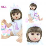 BZDOLL Look Real 48 cm t&auml;issilikoonist Reborn Baby Doll M&auml;nguasjad Elutruu pehme 19-tolline Vin&uuml;&uuml;l keha Printsess Beebidele S&uuml;nnip&auml;evakingitus T&uuml;drukutele Bonecas vannim&auml;nguasi Girl-14