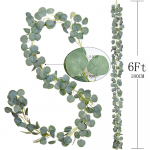 200 cm kunstlik eukal&uuml;pti vanik, viinapuu luuderohi, k&auml;sitsi valmistatud v&otilde;ltsp&auml;rg, mis riputatakse koduaia kontorisse pulmapeo taustakaare seinakaunistus