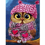 T&auml;ielik 5D DIY teemantmaaling Armas v&auml;ike &ouml;&ouml;kull teemanttikandid mosaiigikomplektid ristpistes kodukaunistus K&auml;sitsi valmistatud kingitused Round 20x30cm