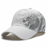 NORTHWOOD Dragon Pattern Hip Hop kiiresti kuivavad pesapallim&uuml;tsid hingavast pol&uuml;estrist suvem&uuml;ts Sun Snapback Trucker Cap 56-60 cm valge