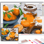 5D DIY puuviljad ja magustoidud Ristpistega kivikivid Teemantjoonistus Tikand Mosaiik Kodukaunistus Full Round 20X30CM