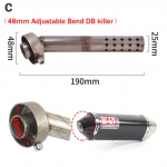 35mm 42mm 45mm 48mm 51mm 60mm mootorratta v&auml;ljalaske summuti katal&uuml;saator DB Killer summuti m&uuml;rasummuti Akrapovic jaoks SC jaoks