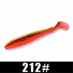FTK Hedgehog Spikey Shad 90mm 120mm Fishing Pehme peibutis Merekurgi m&otilde;la ussiga silikoonvoobleri silindrilised s&ouml;&ouml;dad 90mm-4g-5pcs-005