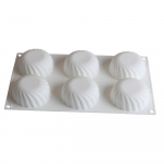 Spiral Shell Mousse magustoidu silikoonvorm magustoidu vormik&uuml;psise &scaron;ifoonikoogi k&uuml;psetust&ouml;&ouml;riist valge