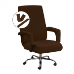 Paksud kontoriistmete toolid Protector Vastupidav Jacquard Office Stretch Spandex toolikatted M&auml;&auml;rdunud arvutiistme tooli kate Eemaldatavad katted L Size