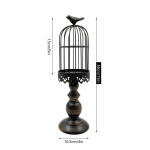 Retro Shabby k&uuml;&uuml;nlajalg Dekoratiivne linnupuuri k&uuml;&uuml;nlajalg Vintage metallist k&uuml;&uuml;nlajalg pulmapeo kodukaunistuseks, 11,8 tolli Black-medium