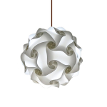 Moodne Creative IQ DIY pusle Rippvalgusti lambivarju kaunistus l&uuml;hter Rippvalgusti Kodutarvikud Diameter 50cm valge